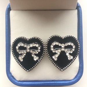 Heart and Bow Earrings
